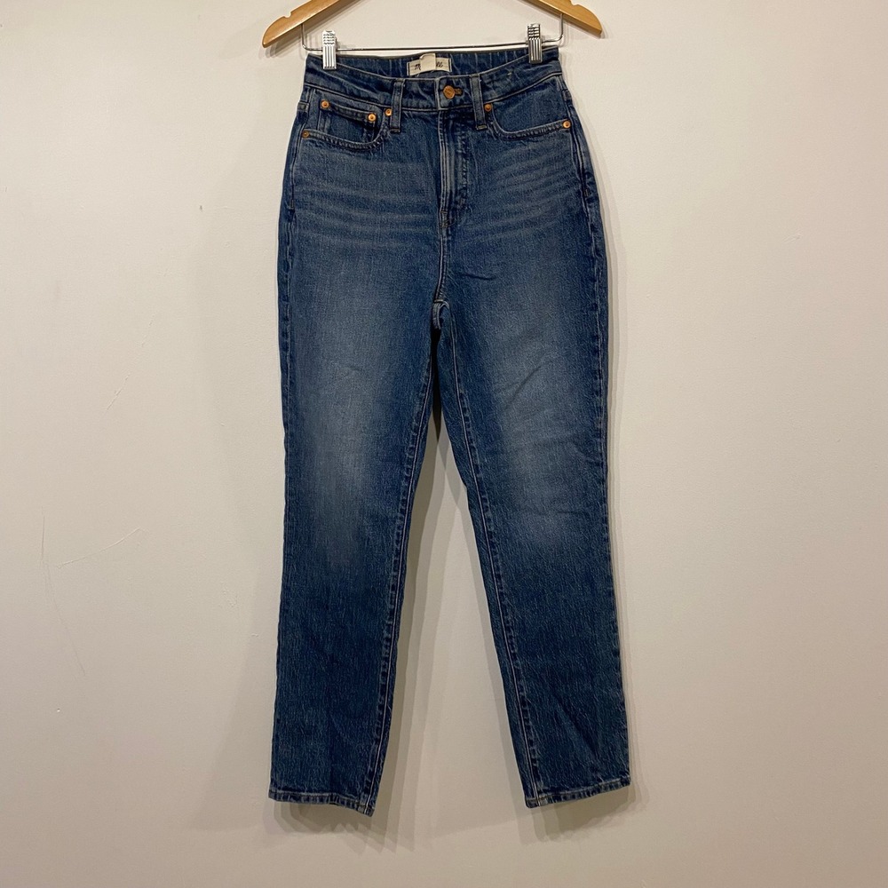 Madewell The Curvy Perfect Vintage Jean Decatur Wash Blue High Rise Classic 26